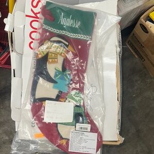 The Company Store Red Holiday Stocking